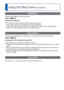 Page 5252   VQT3E45VQT3E45   53
 
Different playback methods
 (Playback Mode)
Playback Mode: 
Using the [Rec] menu (Continued)
Recorded pictures can be played back in a variety of ways.
 
■[Normal Play]
(→22)
 
■[Slide Show]
(→54)
 
■[Filtering Play]
(→55)
 
■[Calendar]
(→55)
 
●When no card is inserted, pictures are played back from the built-in mem\
ory. 
●After you switch from Recording Mode to Playback Mode, the Playback Mode\
 
automatically becomes [Normal Play]. 
Press the Playback button
Display the...