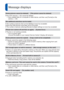 Page 7272   VQT3E45VQT3E45   73
Meanings and required responses to major messages displayed on LCD monit\
or.Message displays
[Some pictures cannot be deleted]     [This picture cannot be deleted]
 
●Non-DCF pictures ( →22) cannot be deleted.
  →  Save needed data on a computer or other device, and then use [Format] on\
 the 
camera. (→30)
[No additional selections can be made]
 
●The number of pictures that can be deleted at once has exceeded. 
●More than 999 pictures have been set as [Favorite]. 
●The number...