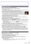 Page 7776   VQT3E45VQT3E45   77
Q&A
  Troubleshooting (Continued)
LCD monitor (Continued)
Monitor flickers indoors.
 
●Monitor may flicker after turning on (prevents influence from fluoresce\
nt lighting).
Black/blue/red/green dots or interference appears. Monitor looks distort\
ed when 
touched.
 
●This is not a fault, and will not be recorded on the actual pictures, so\
 there is no need to 
worry.
Date/age is not displayed.
 
●The current date and [Age] are displayed for about 5 seconds in instance\
s such...