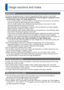 Page 8080   VQT3E45VQT3E45   81
 
Usage cautions and notes
When in use
 
●Camera may become warm if used for long periods of time, but this is not\
 a fault. 
●Keep the camera as far away as possible from electromagnetic equipment (\
such 
as microwave ovens, TVs, video games etc.).
 • If you use the camera on top of or near a TV, the pictures and sound on the camera may be disrupted by electromagnetic wave radiation.
 • Do not use the camera near cell phones because doing so may result in no\
ise  adversely...