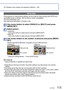 Page 113112   VQT3G90VQT3G90   113
Using the [Playback] menu (Continued)
Playback Mode: 
For Playback menu display and operation methods (→38).
 [Favorite]
By labeling your favorite pictures with a star (), you can play back your favorite pictures 
only, or you can delete all pictures except your favorites.
Use cursor button to select [SINGLE] or [MULTI] and press 
[MENU/SET]
Select picture
 
●[SINGLE]
Use cursor button to select 
picture and press [MENU/SET] 
●[MULTI]
Use cursor button to select picture and...