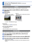 Page 114114   VQT3G90VQT3G90   115
Using the [Playback] menu (Continued)
Playback Mode: 
For Playback menu display and operation methods (→38).
 [Protect]
Set protection to disable picture deletion. Prevents deletion of importa\
nt pictures.
Use cursor button to select [SINGLE] or [MULTI] and press 
[MENU/SET]
Select picture
 
●[SINGLE]
Use cursor button to select 
picture and press [MENU/SET] 
●[MULTI]
Use cursor button to select picture and press 
[MENU/SET]
Picture protectedPicture protected
 • To cancel →...