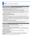 Page 136136   VQT3G90VQT3G90   137
Q&A  Troubleshooting (Continued)
Recording (continued)
Brightness or coloring of recorded picture different from real life. 
●Taking pictures under fluorescent lighting may require a faster shutter s\
peed and result in slightly 
changed brightness or coloring, but this is not a fault.
Reddish horizontal streaks appear on the LCD monitor during recording. 
●This is characteristic of MOS sensors which serve as the camera’s pickup sensors. It appears when 
the subject has a...