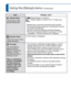 Page 4848   VQT3G90VQT3G90   49
For details about the setting procedure in the [Setup] menu (→38)Using the [Setup] menu (Continued)
ItemSettings, notes
[Rotate Disp.]
Automatically rotate 
portrait still pictures.:   Rotate Display is turned on.:        Rotate Display is turned on for TV output only.
[OFF]
 • [Rotate Disp.] cannot be used with motion pictures.
 • Some pictures taken facing up or facing down may not be rotated automatically.
 • Pictures cannot be rotated during Multi Playback.
 • Will only be...