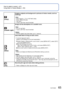 Page 6564   VQT3G90VQT3G90   65
How to select a scene (→61)
Using flash in Scene Modes ( →52)Taking pictures according to the scene 
[Scene Mode] (Continued)
Recording Mode:   
 
[Sports]
Takes pictures of scenes with fast movement, e.g. sports.
Tips • Stand at least 5 m (16.4 feet) away.
Notes  • Shutter speed may slow down up to 1 second.
 
[Night Portrait]
Takes pictures of people and nightscapes with close to actual brightness.\
Tips • Use flash.
 • Subject should not move.
 • Tripod, self-timer...