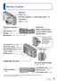 Page 98   VQT3G90VQT3G90   9
 
Names of parts
Standard Accessories
Check that all the accessories are supplied before using the camera.
 
●The accessories and their shape will differ depending on the country or area where the 
camera was purchased.
For details on the accessories, refer to Basic Owner’s Manual.
 
●Battery Pack is indicated as battery pack or battery in the text. 
●Battery Charger is indicated as battery charger or charger in the text. 
●Please dispose of all packaging appropriately. 
●Keep...