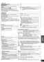 Page 3333
RQT9129
“Audio” tab
Dynamic Range Compression
[BD-V] [AVCHD] [DVD-V] (Dolby Digital, Dolby Digital Plus and Dolby 
TrueHD only)
Change the dynamic range (>43) for late night viewing.≥On
≥Off
SpeakerMake settings for your speakers. (>34)
BD-Video Secondary Audio [BD-V]
Turn on/off the clicking sound on the menu and audio with 
secondary video in picture-in-picture mode.
≥When this is set to “On”, Dolby TrueHD, Dolby Digital Plus, 
DTS-HD Master Audio and DTS-HD High Resolution Audio are 
output as...