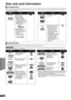 Page 4242
RQT9508
Disc and card information
This chart shows the different type of retail/commercial discs you can use, and also includes the industry-standard logos that should appear on 
the discs and/or packaging.
This chart shows the different type of discs recorded with other devices that you can use.
 This mark means you must finalize the disc with the DVD recorder, etc. before playback. For details about finalizing, refer to  
the operating instructions for your equipment.
Packaged discs
Type of media/...