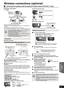 Page 4545
RQT9508
Wireless connections (optional)
∫Wireless setup diagram
e.g., 7.1ch
LS : Surround (left), RS : Surround (right)≥Place on the side of the seating position, about 1 m (3 ft) higher than 
ear level.
LB: Surround back (left),  RB: Surround back (right)≥Place behind the seating position, about 1 m (3 ft) higher than ear level.
∫Digital transmitter
Remove the digital transmitter cover before installing any 
optional digital transmitter.
≥ Replace the cover when the digital transmitter is not in...