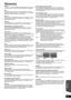 Page 5555
RQT9510
Glossary
AVCHDAVCHD is a new format (standard) for high definition video cameras 
that can be used to record and play high-resolution HD images.
BD-J
Some BD-Video discs contain Java applications, and these 
applications are called BD-J. You can enjoy various interactive 
features in addition to playing normal video.
BD-Live
This is a BD-Video (BD-ROM Profile 2) that supports the new 
functions such as Internet connection, etc. in addition to the 
BONUSVIEW function.
Bitstream
This is the...