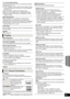 Page 37Advanced operations
37
VQT2M13
7.1ch Audio Reformatting
Surround sound with 6.1ch or less is automatically expanded 
and played back at 7.1ch.
≥If Off is selected, sound is  played over the original number 
of channels (Note that in the case of 6.1ch audio, playback 
will be at 5.1ch.)
Audio reformatting is enabled in the following cases:
≥ When you have selected “PCM” in “Digital Audio Output”.
≥ When the audio is Dolby Digital, Dolby Digital Plus, Dolby 
TrueHD or LPCM.
High Clarity Sound
When...