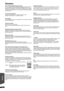 Page 5252
RQT9479
Glossary 
JPEG (Joint Photographic Experts Group)
This is a system used for compressing/decoding color still pictures. If 
you select JPEG as the storage system on digital cameras, etc., the 
data will be compressed to 1/10–1/100 of its original size. The benefit 
of JPEG is less deterioration in picture quality considering the degree 
of compression.
LAN (Local Area Network)
A group of linked devices in  a company, school or home.
Indicates the boundaries of a particular network.
Local...