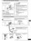 Page 2929
RQT6220
Other functions
LOOPEXTAM ANT
S-VIDEO
OUT
VIDEO
OUTAUX
FM
  ANT 75
 5–12m
1
2
11 2
FM
  ANT 75LOOP
S-VIDEO
OUT
VIDEO
OUTEXTAM ANT
AUX
RL
S-VIDEO IN
R
L
White
 (L)
Red
 (R)
AUDIO OUT
Optional audio/video equipment connections
AM outdoor antenna (Using a vinyl wire)Run a piece of vinyl wire horizontally across a window or other conve-
nient location.
Leave the loop antenna connected.
TV with an S-VIDEO terminalThe S-VIDEO OUT terminal achieves a more vivid picture than
VIDEO OUT terminal by...