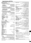 Page 25Reference
25
RQT7949
Specifications (IHF’78)
nAMPLIFIER SECTION RMS output power of each channel driven 
10 % total harmonic distortion 
  1 kHz front CH[SC-HT17] 170 W per channel (6 Ω)
[SC-HT16] [SC-HT15] 70 W per channel (4 Ω)
  1 kHz surround CH70 W per channel (4 Ω)
  1 kHz center CH260 W per channel (4 Ω)
  100 Hz subwoofer CH260 W per channel (4 Ω)
Total RMS output power[SC-HT17] 1000 W
[SC-HT16] [SC-HT15] 800 W
Rated minimum sine wave RMS power output 
1 % total harmonic distortion (Dolby Digital...