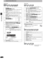 Page 2626
RQT6750
Disc operations
Using On-Screen Menu Icons
[Display\menu] [Picture\menu]
To change the user mode
1 Select User mode and press [1] to highlight the 
number.
2 Press [3, 4] to select “1” or “2”.
U1
U2 14:3 Aspect
[RAM] [DVD-A] [DVD-V] [VCD] [JPEG]
Select how to show images made for 4:3 aspect screens on 
a 16:9 aspect television.
≥Normal:laterally stretches images made for a 4:3 
screen.
≥Auto:expands suitable 4:3 letterbox images to fill more 
of the screen. Other images appear in full in the...