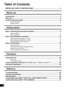 Page 44
VQT3Q59
Table of Contents
IMPORTANT SAFETY INSTRUCTIONS  .............................................................. 2
Before use
Accessories ......................................................................................................... 5
Unit care  ............................................................................................................... 5
Control reference guide ...................................................................................... 6
Active subwoofer...