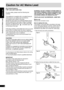 Page 4
RQTX0151
4

Caution for AC Mains Lead
(For United Kingdom)
(“EB” area code model only)
For your safety, please read the following text 
carefully.
This appliance is supplied with a moulded three pin 
mains plug for your safety and convenience.
A 5-ampere fuse is ﬁtted in this plug.
Should the fuse need to be replaced please ensure 
that the replacement fuse has a rating of 5-ampere 
and that it is approved by ASTA or BSI to BS1362.
Check for the ASTA mark  or the BSI mark  
on the body of the fuse.
If...