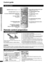 Page 6RQT9478
6
Remote control
Remote control preparation
Inserting the batteries
Using the remote control
VOLUME
WHISPER-MODE
SURROUNDINPUT
SELECTOR
Standby/on button (
➜ pages 15, 16)
Test signal output (
➜ page 15)
For using “WHISPER-MODE SURROUND” 
(
➜ page 20)
For using “GAME”
 (
➜ page 20)
For entering setup mode
 (
➜ pages 20 to 23)
For selecting or cancelling
 Dolby Virtual Speaker, 
Dolby Pro Logic 
 and SFC mode 
 (
➜ page 17)Input mode and remote control code 
buttons (➜ pages 16, 23)
For adjusting...