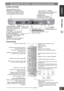 Page 15  
 
ROMÂNĂ  PRIMII PAŞI 
     
15 
  Elementele de control - prezentare de ansamblu 
Unitate principală 
  
Telecomandă 
Operaţii cu televizorul (31) 
 
 
Cuplarea/decuplarea aparatului la/de la 
sursa de alimentare (11) 
Schimbarea modului de intrare al 
televizorului (31) 
Selectarea numerelor titlurilor unui disc etc., 
Introducere valori numerice (15) 
 
 
Selectare posturi radio presetate (26) 
 
Afişarea meniului superior al discului (15) 
sau a unei liste cu programe (15) 
 
 
 
 
Afişare meniu...