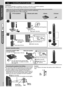 Page 66
RQTX0246
Getting Started
 
Preparation
≥To prevent damage or scratches, lay down a soft cloth to assemble speakers.
≥For assembly, use a Phillips-head screwdriver (not included).
≥You will need to obtain the appropriate screw eyes to match 
the walls or pillars to which they are going to be fastened.
≥Consult a qualified housing contractor concerning the 
appropriate procedure when attaching to a concrete wall or a 
surface that may not have strong enough support. Improper 
attachment may result in...