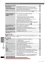 Page 36REFERENCE
36
RQT8043
RQTX0055
ENGLISH
 1 For Southeast Asia and Thailand 2 For the Middle East, South Africa, Saudi Arabia, Kuwait and Continental Europe 3 For South East Asia, Thailand, the Middle East, South Africa, Saudi Arabia and Kuwait
 Troubleshooting guide (continued)
■  Sound abnormal or improper Page
Sound is distorted.
 Noise may occur when playing WMA. —
Effects do not work.
 Some audio effects do not work or have less effect with some discs.
 Dolby Pro Logic II does not work if you have...