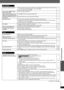 Page 3737
Troubleshooting guide
RQTX0088
(Continued on next page)
Disc operation
It takes time before play starts. ≥Play may take time to begin when an MP3 track has still picture data. Even after the track starts, the 
correct play time will not be displayed. This is normal. [MP3]
≥This is normal on DivX video. [DivX]—
—
A menu screen appears during 
skip or search. [VCD]≥This is normal for Video CDs.—
Playback control menu does not 
appear. [VCD] 
with playback control≥Press [∫STOP] twice and then press...