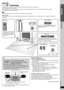 Page 77
Simple Setup
Positioning
RQTX0088
How you set up your speakers can affect the bass and the sound field. Note the following points:
≥Place speakers on flat secure bases.
≥Placing speakers too close to floors, walls, and corners can result in excessive bass. Cover walls and windows with thick curtains.
≥For optional wall mount, refer to page 8.
[Note]
Keep your speakers at least 10 mm away from the system for proper ventilation.
Setup example
Place the front, center, and surround speakers at...