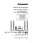 Page 1VIDEOTM
Antes de ligar o aparelho, leia atentamente
todas as instruções contidas neste manual.
As figuras deste manual são meramente ilustrativas.
BQX0397
Proteger o Meio Ambiente é dever de todos.
Manual de Instruções
DVD Theater System
modelo: SC-PT550WLBK
4ALL
CÓDIGO DE REGIÃO SUPORTADO
SISTEMA DE COR
NTSC
SURROUND
SEM FIO
USB
 