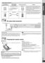 Page 99
Simple Setup
Cable connections / AC mains lead connection / Preparing the remote control
9
ENGLISH RQTX0098
Conserving power
The main unit consumes a small amount of power, even when it is in 
standby mode (approx. 0.4 W). To save power when the unit is not to be 
used for a long time, unplug it from the household AC mains socket.
You will need to reset some memory items after plugging in the main 
unit.[Note]
The included AC mains lead is for use with the main unit only. Do not use 
it with other...