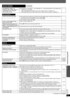 Page 3535
Troubleshooting guide
ENGLISH RQTX0098(Continued on next page)
General operations(Continued)
The setting you made in “TV 
ASPECT” (➜22, “VIDEO” menu) or 
“LANGUAGE” (➜23, “DISPLAY” 
menu) does not work.
≥The settings for “TV ASPECT” §1 and “LANGUAGE” §2 will automatically follow to the settings of the 
TV. Select using TV settings.
§1When using VIERA Link “HDAVI Control” with “HDAVI Control 3” compatible TV§2When using VIERA Link “HDAVI Control” with “HDAVI Control 2 (or later)” compatible TV—
Disc...