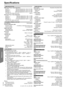 Page 3232
RQTX0226
Getting Started Playing Discs Other Operations Reference
Specifications
AMPLIFIER SECTION
RMS Output Power: Dolby Digital Mode
Front Ch
Surround Ch
Center Ch
Subwoofer Ch125 W per channel (3≠), 1 kHz, 10 % THD
125 W per channel (3≠), 1 kHz, 10 % THD
250 W per channel (6≠), 1 kHz, 10 % THD
250 W per channel (6≠), 100 Hz, 10 % THD
Total RMS Dolby Digital mode power 1000 W
DIN Output Power: Dolby Digital Mode
Front Ch
Surround Ch
Center Ch
Subwoofer Ch90 W per channel (3 ≠), 1 kHz, 1 % THD
90 W...