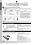 Page 88
RQTX0226
Quick Start Guide
Getting Started
[Note]
If you have various sound sources (such as Blu-ray player, DVD recorder, VCR, etc.), connect them to the available inputs on the TV and the TV 
output should then be connected to the AUX or OPTICAL IN terminal of the main unit.
Conserving power
The main unit consumes a small amount of power, even when it is in 
standby mode (approx. 0.2 W). To save power when the unit is not to be 
used for a long time, unplug it from the household AC mains socket.
You...