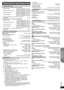 Page 2525
R Q T X 111 3PУCCKИЙ
Перед эксплуата-
цией Воспроизве-дение 
дисков Другие операции Справочная 
информация
Тех н и ч ес к и е характеристики
СЕКЦИЯ УСИЛИТЕЛЯ
Выходная мощность RMS: режим Dolby Digital
Передний канал
Канал объемного звучания
Центральный канал
Канал сабвуфера125Вт на канал (3
Oм), 1кГц, 10 %
суммарный коэффициент гармоник
125Вт на канал (3
Oм), 1кГц, 10 %
суммарный коэффициент гармоник
250Вт на канал (6
Oм), 1кГц, 10 %
суммарный коэффициент гармоник
250Вт на канал (6Oм), 100Гц, 10 %...