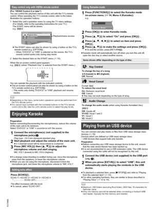 Page 1616
RQT9686
(For “HDAVI Control 2 or later”)
You can control the playback menus of this unit with the TV’s remote 
control. When operating the TV’s remote control, refer to the below 
illustration for operation buttons.
	≥Depending on the menu, some button operations cannot be performed from 
the TV’s remote control.
≥You cannot input numbers with the numbered buttons on the TV’s remote 
control ([0] to [9]). Use this unit’s remote control to select the play list etc.
Preparation
Before...