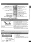 Page 7RQT9471
7
Remote control
Standby/on button (➜ page 16) Input mode and remote control code 
buttons (
➜ pages 16, 24)
For adjusting speaker output
(➜ pages 20, 21)
Test signal output (
➜ pages 14, 21)
For adjusting the volume (➜ page 16)
For using “WHISPER-MODE SURROUND” 
(➜  page 20)
Muting (➜ page 20)
For returning to the previous menu 
( ➜  pages 10, 15, 21 to 24)
For using “GAME” (
➜ page 20)
For entering setup mode 
( ➜  pages 10, 15, 21 to 24) For adjusting/activating settings 
(
➜  pages 10, 15, 21...