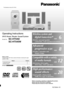 Page 1
RQT8654-1B
EGN
Operating Instructions
DVD Home Theater Sound System
Model No.SC-HT545/
SC-HT545W
Region number
The player plays DVD-Video marked with labels containing the region 
number or “
ALL”.
Example:  [Continental[Europe]
Before connecting, operating or adjusting this product, 
please read the instructions completely.
Please keep this manual for future reference.
Region Number
Continental Europe 2
Australia and N.Z. 4
2ALL3 4
2
page6
Wireless system and 
digital transceiver
§
Wireless surround...