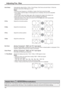 Page 2020
Adjusting Pos. /Size
While the Pos. /Size display is active, if either the N button on the remote control is pressed at any time or the ACTION 
( ) button is pressed during “Normalise”, then all adjustment values are returned to the factory settings.
Helpful Hint (  
 / Normalise 
 Normalisation)
Auto SetupAutomatically adjust H-Pos / V-Pos / Clock Phase / Dot Clock and set H-Size / V-Size the 
standard value when RGB signal is input.
Notes:
• If the dot clock frequency is 162 MHz or higher, Dot Clock...