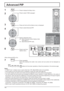 Page 22One screen  Advanced PIP
Main screen Sub screen123
654
Options 
On Weekly Command Timer Onscreen display Off Initial INPUT Initial VOL level 
1/3 
 
Off  Off 
0  0 Maximum VOL level Off INPUT lock Off Button lock Off Remocon User level Off Advanced PIP 
22
Advanced PIP
1
2
3
5Press to display the Setup menu.
Press to select “OSD Language”.
Press and hold until the Options menu is displayed.
Press to select Advanced PIP.
Press to adjust the menu.
Off : Sets normal two screen display mode
        (see page...