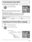 Page 431/2
PC
OFF
STANDBY SAVE
OFFPOWER MANAGEMENTOFF
AUTO POWER OFF
OFF
OSD LANGUAGEENGLISH (
US) COMPONENT/RGB-IN SELECT
RGB
INPUT LABELSIGNAL
SCREENSAVER
EXTENDED LIFE SETTINGS
POWER SAVE
SET UP
1/2
SIGNAL
PC
OFF
STANDBY SAVEOFF
POWER MANAGEMENTOFF
AUTO POWER OFF
OFF
OSD LANGUAGEENGLISH (
US) COMPONENT/RGB-IN SELECT
RGB
INPUT LABEL
POWER SAVE
SET UP
SCREENSAVER
EXTENDED LIFE SETTINGS
43
Press to select INPUT LABEL.
Press to change the INPUT LABEL.  This function can change the label of the Input signal to be...