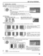 Page 4949
SET UP for PORTRAIT
Press to select VIEWING AREA or LOCATION.
Press to select each function.
Notes:
•  For HD signal videos, the “VIEWING AREA” is set at “16:9”, 
and cannot be changed. 
  HD signal: 1125 (1080) / 60i • 50i • 60p • 50p • 24p • 25p • 30p 
• 24sF, 750 (720) / 60p • 50p, 1250 (1080) / 50i
•  When “VIEWING AREA”is “16:9”, the aspect mode is set to “FULL”.
Press to exit from adjust mode.
7 6
Press to select AI-SYNCHRONIZATION.
Press to select “OFF” , “ON”. Adjust to equalize the brightness...