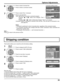 Page 59Weekly Command Timer 
0210:30 Command No Time IMS:SL1 Command 
1Program
Weekly Command Timer 
Command 
02Command No 
IMS:SL1 10:30 Time 
1Program
1/2
SIGNAL
PC
OFF
STANDBY SAVEOFF
POWER MANAGEMENTOFF
AUTO POWER OFF
OFF
OSD LANGUAGEENGLISH (
US) COMPONENT/RGB-IN SELECT
RGB
INPUT LABEL
POWER SAVE
SET UP
SCREENSAVER
EXTENDED LIFE SETTINGS
59
This function allows you to reset the unit to the factory setting.
Shipping condition
1
4Press to display the SET UP menu.
Press to select “OSD LANGUAGE”.
Press for...