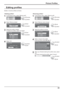 Page 3933

1In the Picture menu, select “Memory edit”. 
Memory save
Memory load
Memory edit
2Select “Memory name change”. 
Memory edit
Memory name changeMemory delete
3Select the pro le to rename. 
Memory name change
1
. [   ]2. [   ] 3
. [   ]4
. [   ]
MEMORY2
MEMORY3
MEMORY4 MEMORY1
4Enter a name for the pro le. 
Entering pro le names 
 page 31
Memory name inputEMORY1 M
Ok ABCDE FGH I J K LMAll delete
N O P Q R S T U V W X Y Z Delete
Space abcde f gh i j k lm
nopq r s t uvwx y z
0123456789
!”#$%&’ +–/=?...