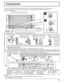 Page 599
Conexiones
12
SERIAL PC    IN
AUDIO
SLOT1 SLOT2 SLOT3
VIDEOPR/CR/R PB/CB/BY/GAUDIORLCOMPONENT/RGB INAUDIORLAUDIORLAV  I N BAS VIDEO
1
2
1
2
Terminales
SPEAKERS (R)Terminales
SPEAKERS (L)
– Bandas de ﬁ jación de cables
Asegure cualquier exceso de los cables con las bandas según sea necesario. Cuando conecte los altavoces, asegúrese de utilizar solamente los altavoces opcionales recomendados.
Consulte el manual de instalación de los altavoces para conocer detalles acerca de la instalación.
(Ejemplo:...