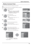 Page 45Options 
On Weekly Command TimerOnscreen display 
1/3 
 
Weekly Command Timer 
Program1MondayOnFunction
Program3Tuesday --- Wednesday Program3Thursday --- Friday Program6Saturday Program4Sunday Program Edit 
yProgram3Thursday --- Friday Program6Saturday Program4Sunday Program Edit 
Weekly Command Timer 
8:00 
10:30 0102
1/8
--:-- 03--:-- 04--:-- 
--:-- 0512:00 069:12 PON
IMS:SL1 
--- 
--- 
--- 
---  DAM:ZOOM 
AVL:10 0708
1Program
Weekly Command Timer 
20:00 
20:30 57 
58 
8/8 
 
22:00 59 --:-- 60 --:--...