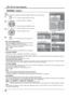 Page 501/2
SIGNAL
EXTENDED LIFE SETTINGS
INPUT LABEL
SET UP
OFF
STANDBY SAVE
OFF
PC POWER MANAGEMENTONDVI-D POWER MANAGEMENTOFF
OSD LANGUAGEENGLISH (
US) COMPONENT/RGB-IN SELECT
RGB SCREENSAVER
POWER SAVENO SIGNAL POWER OFFENABLENO ACTIVITY POWER OFFDISABLE
3D SETTINGS
3D Y/C FILTER (NTSC)
COLOR SYSTEM
SIGNAL
ON
AUTO
3 : 2 PULLDOWN
OFF
[ 
VIDEO ]
NOISE REDUCTION
OFF
3 : 2 PULLDOWN
SIGNAL
OFF
[ 
Digital ] 
NOISE REDUCTION
OFFH-FREQ.
V- F R E Q .kHz
Hz 63.98
60.02
DOT CLOCK FREQ.MHz 108.0
SIGNAL FORMAT...