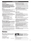 Page 55
WARNING/CAUTION
4 : 3 12This causes the image to remain on the plasma screen
(“after image”). This is not considered a malfunction and is
not covered by the warranty.
Typical still images
To prevent after image, 
the screen saver is 
automatically activated after 
a few minutes if no signals 
are sent or no operations 
are performed. (p. 45)vDo not display a still picture for a long time
Do not place the unit where it’s exposed to sunlight or other 
bright light (including reflections).
Use of some...