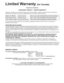 Page 5050
Limited Warranty (for Canada)
Panasonic Canada Inc.
PANASONIC PRODUCT - LIMITED WARRANTY
Panasonic Canada Inc. warrants this product to be free from defects in material and workmanship and agrees to 
remedy any such defect for a period as stated below from the date of original purchase.
In-home Service will be carried out only to locations accessible by roads and within 50 km of an authorized 
Panasonic service facility.
LIMITATIONS AND EXCLUSIONS
This warranty does not apply to products purchased...