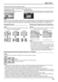 Page 1919
MULTI PIP
Transparent Function and Insertion Function:
Two functions are available for blend PIP: the transparent function and the insertion function. Set these functions with 
“Transparency” or “Insert” in “MULTI PIP Setup”. (see page 34)
Transparent Function:
Data such as text are displayed transparently 
on the background image.Insertion Function:
The sub screen image is divided into transparent and non-transparent areas, and only 
the non-transparent areas are inserted and displayed on the...