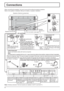 Page 8SERIAL PC    IN
AUDIO
SLOT1 SLOT3
PR/CR/R PB/CB/BY/GAUDIORLCOMPONENT/RGB IN
SLOT2
12
1
2
1
2
1
2
8
Note:
Make sure that the AC 
cord is locked on both the 
left and right sides.Push
until
the hook 
clicks.
2.Pull
off. Close
Open
1Plug the AC cord into the 
display unit.
    Plug the AC cord until it clicks.
2Fix the AC cord with the clamper 
which is attached to the unit.
For the TH-42PF11RK, TH-58PF11RK:Clampers are not installed to this 
unit. Ensure there is sufﬁ cient slack 
in the AC cord and ﬁ rmly...