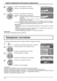 Page 56Weekly Command Timer 
0210:30 Command No Time IMS:SL1 Command 
1Program
Weekly Command Timer 
Command 
02Command No 
IMS:SL1 10:30 Time 
1Program
1/2 
Сигнал
PC
ВЫКЛ
Эн/cб в режиме ожиданияВЫКЛ
Управление питаниемВЫКЛ
Авто выключение
ВЫКЛ
Язык экранного менюРусский Выбор входа: компонент/RGB
RGB
Имя входа
Энергосбережение
Установка
Хранитель экранаУс т-ки продления срока службы
Shipping
YESNO
56
Options Adjustments (Настройка параметров)
[с аппарата]
1 Нажмите кнопку MENU до тех пор, пока не высветится...